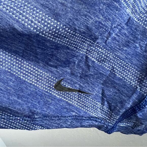 Nike Elastika Elevate Logo T-Back Tank Blue Stripe Lightweight Medium - Picture 11 of 11